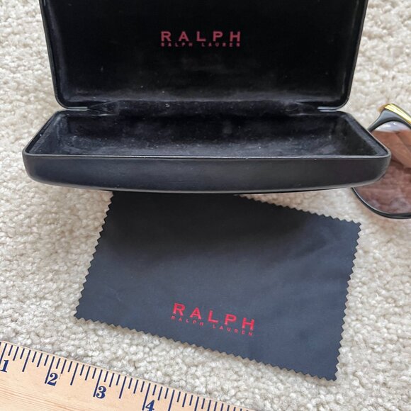 Ralph Lauren sunglasses 5203 1090T5 Black Plastic Sunglasses Brown Gradient - Picture 7 of 16